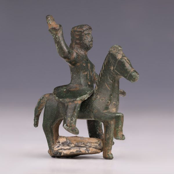 Romano-Celtic Bronze Thracian Rider Figurine