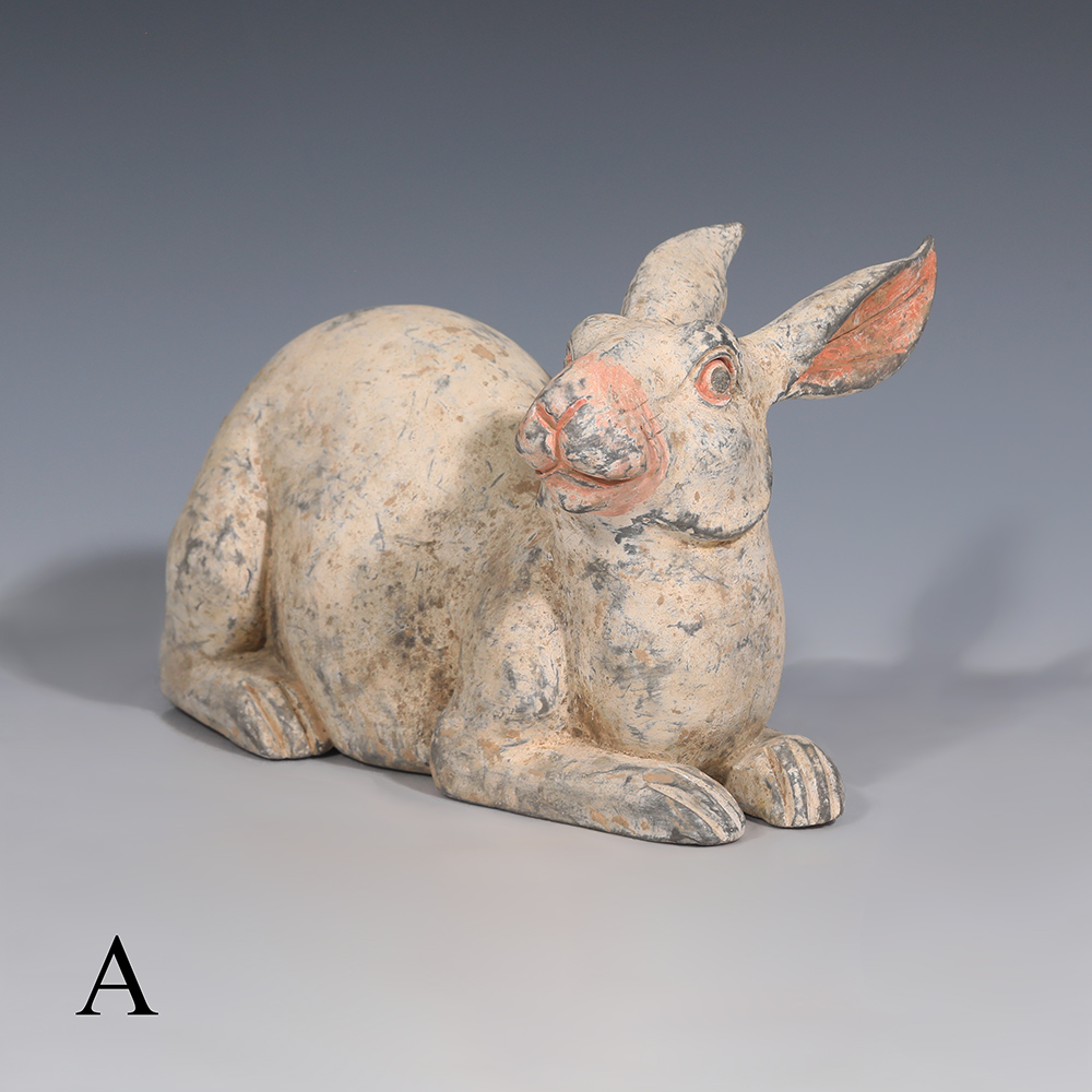 Selection of Ancient Chinese Han Dynasty Terracotta Rabbit Statues Selection of Ancient Chinese Han Dynasty Terracotta Rabbit Statues