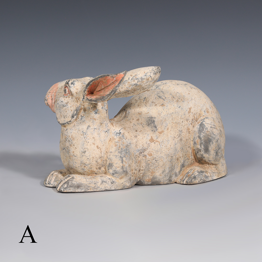 Selection of Ancient Chinese Han Dynasty Terracotta Rabbit Statues Selection of Ancient Chinese Han Dynasty Terracotta Rabbit Statues