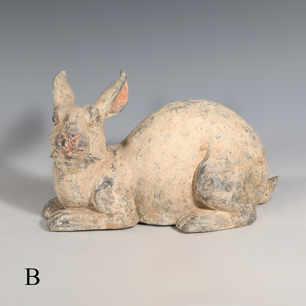 Selection of Ancient Chinese Han Dynasty Terracotta Rabbit Statues Selection of Ancient Chinese Han Dynasty Terracotta Rabbit Statues