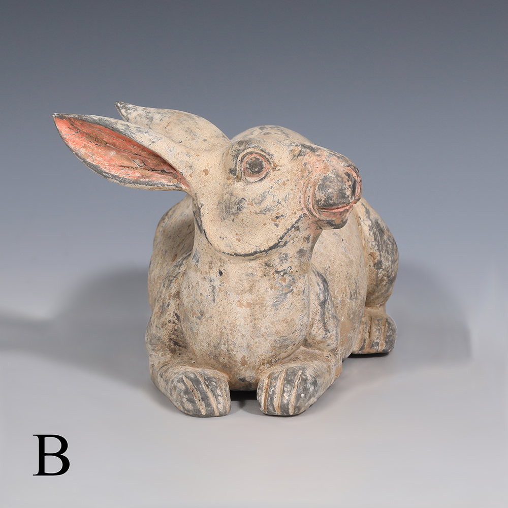 Selection of Ancient Chinese Han Dynasty Terracotta Rabbit Statues Selection of Ancient Chinese Han Dynasty Terracotta Rabbit Statues