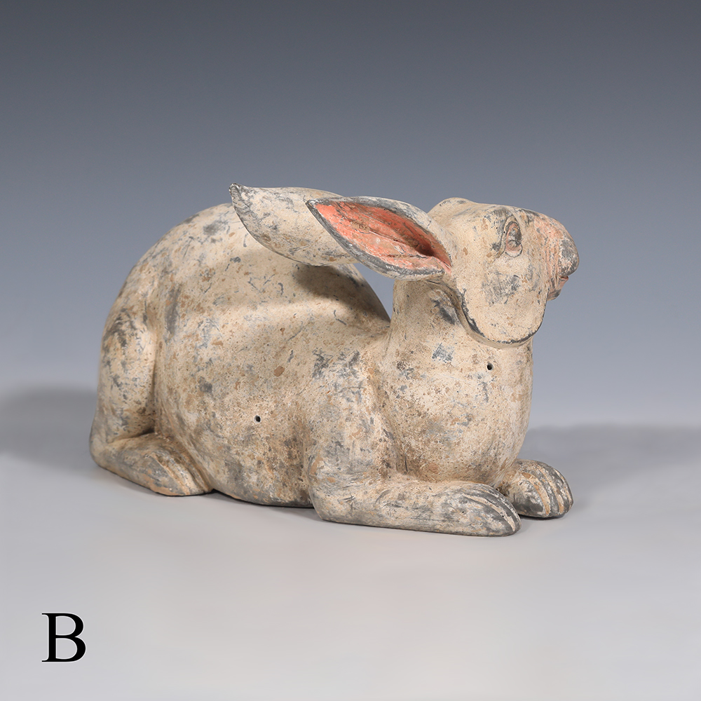 Selection of Ancient Chinese Han Dynasty Terracotta Rabbit Statues Selection of Ancient Chinese Han Dynasty Terracotta Rabbit Statues