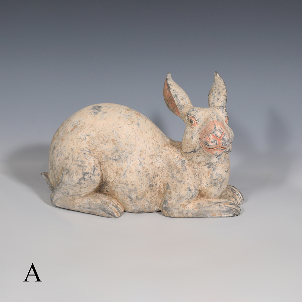 Selection of Ancient Chinese Han Dynasty Terracotta Rabbit Statues Selection of Ancient Chinese Han Dynasty Terracotta Rabbit Statues