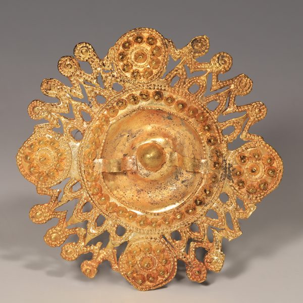 Large Scythian Gold Disc Appliqué