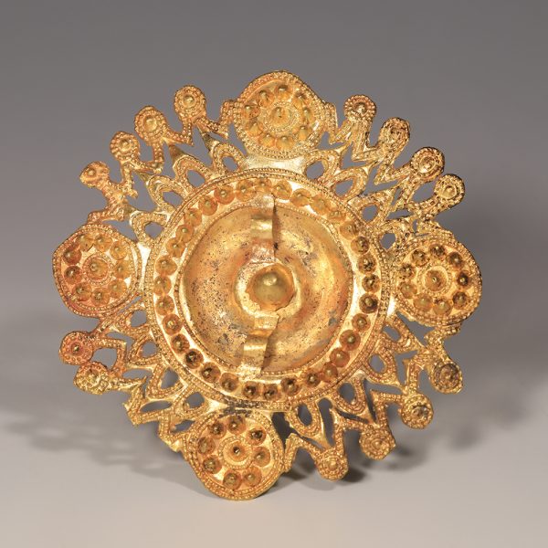 Large Scythian Gold Disc Appliqué