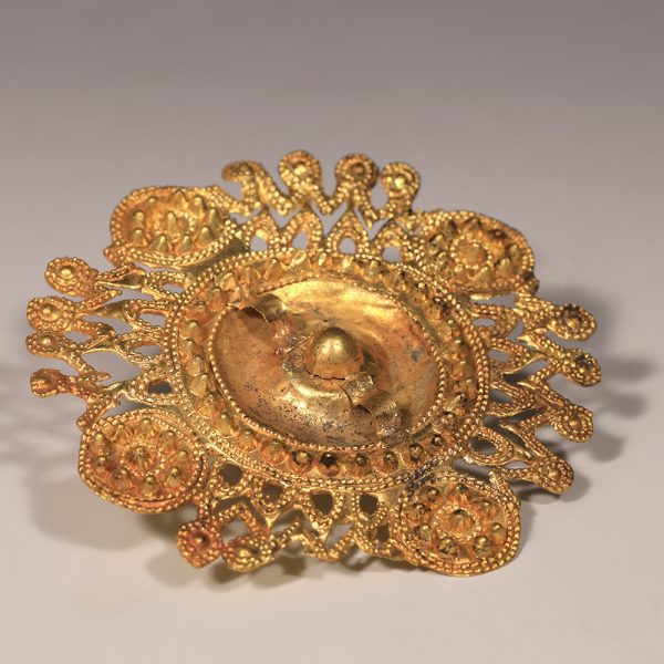 Large Scythian Gold Disc Appliqué