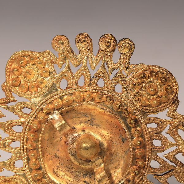 Large Scythian Gold Disc Appliqué