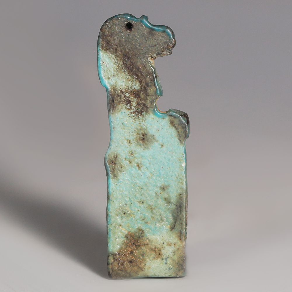 Ancient Egyptian Blue Faience Hapi Amulet Ancient Egyptian Blue Faience Hapi Amulet