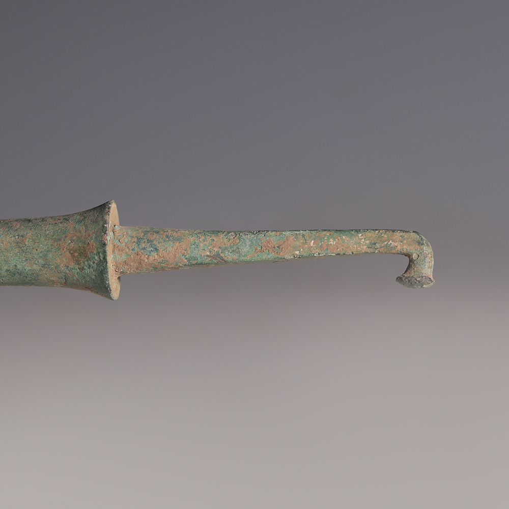 Luristan Bronze Spearhead with Rat-Tail Tang Luristan Bronze Spearhead with Rat-Tail Tang