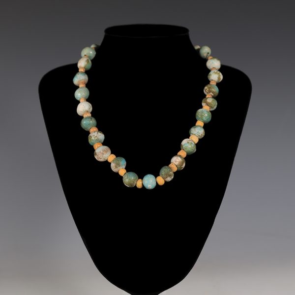 Ancient Egyptian Faience Beaded Necklace