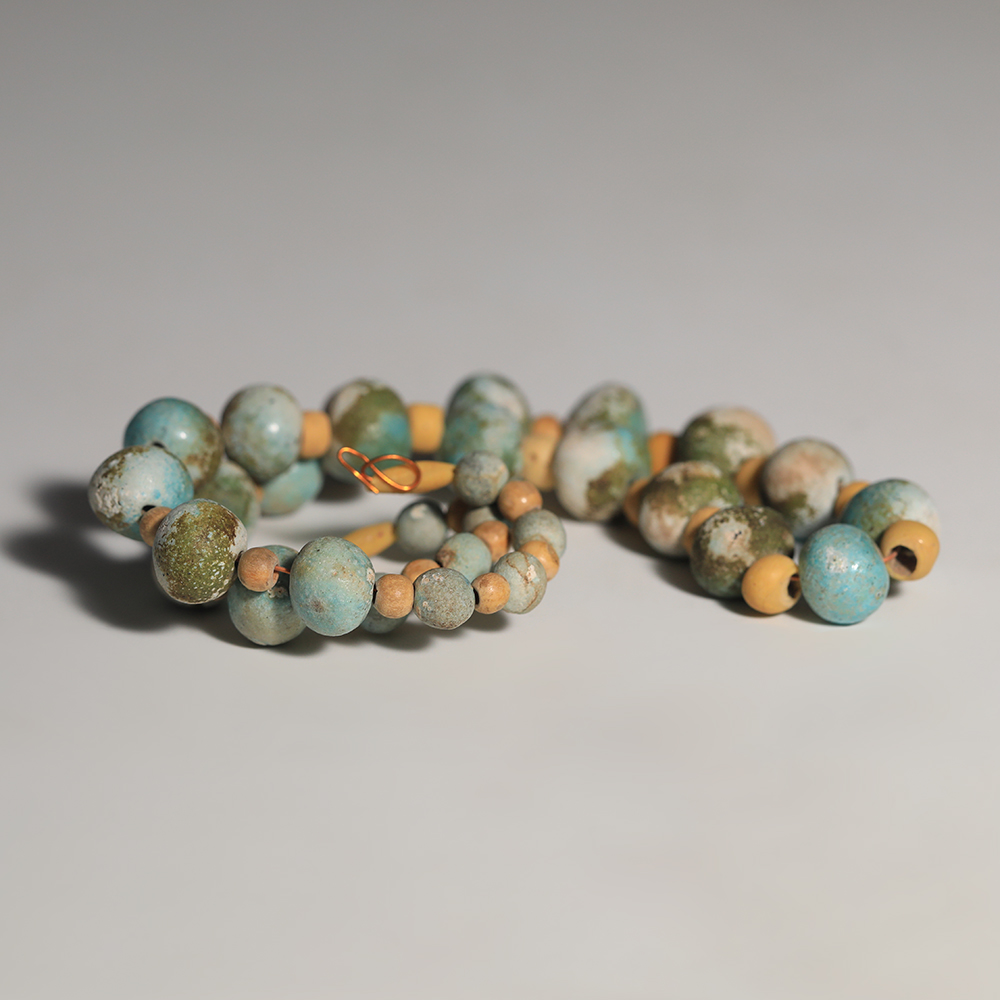 Ancient Egyptian Faience Beaded Necklace Ancient Egyptian Faience Beaded Necklace