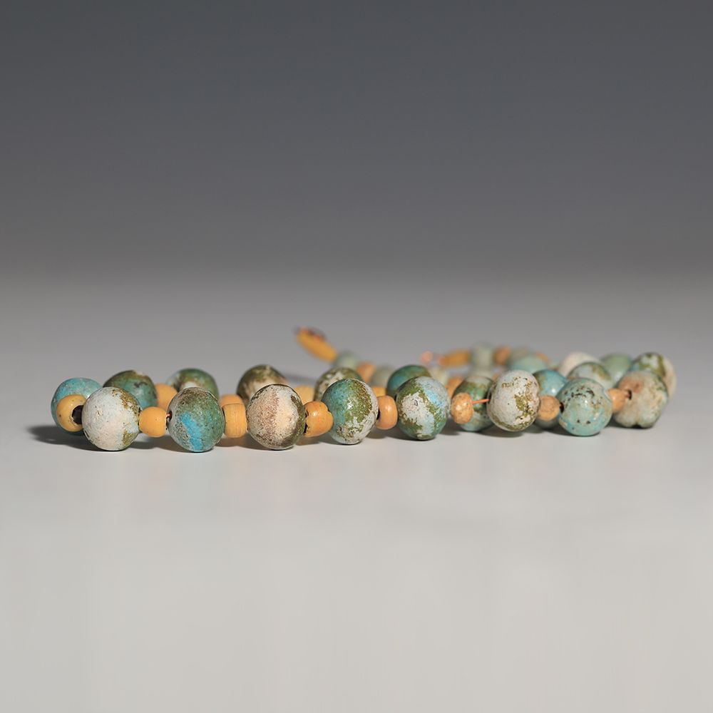 Ancient Egyptian Faience Beaded Necklace Ancient Egyptian Faience Beaded Necklace
