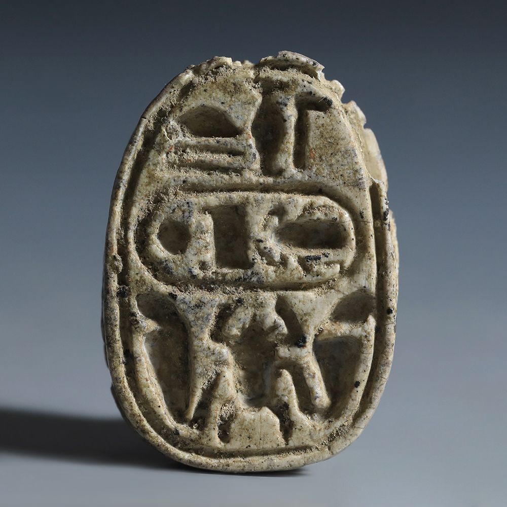 Egyptian Steatite Scarab to Thutmose III Egyptian Steatite Scarab to Thutmose III