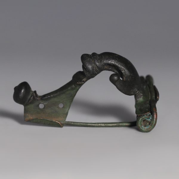 Roman Bronze Anchor Kräftig Profilierte Type Brooch