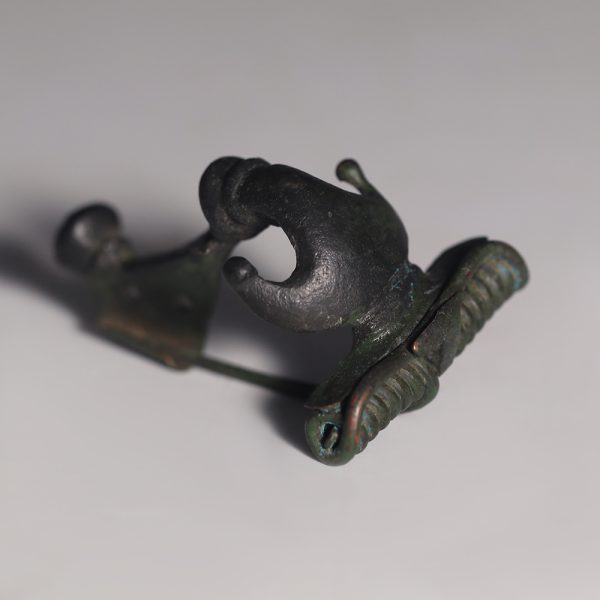 Roman Bronze Anchor Kräftig Profilierte Type Brooch
