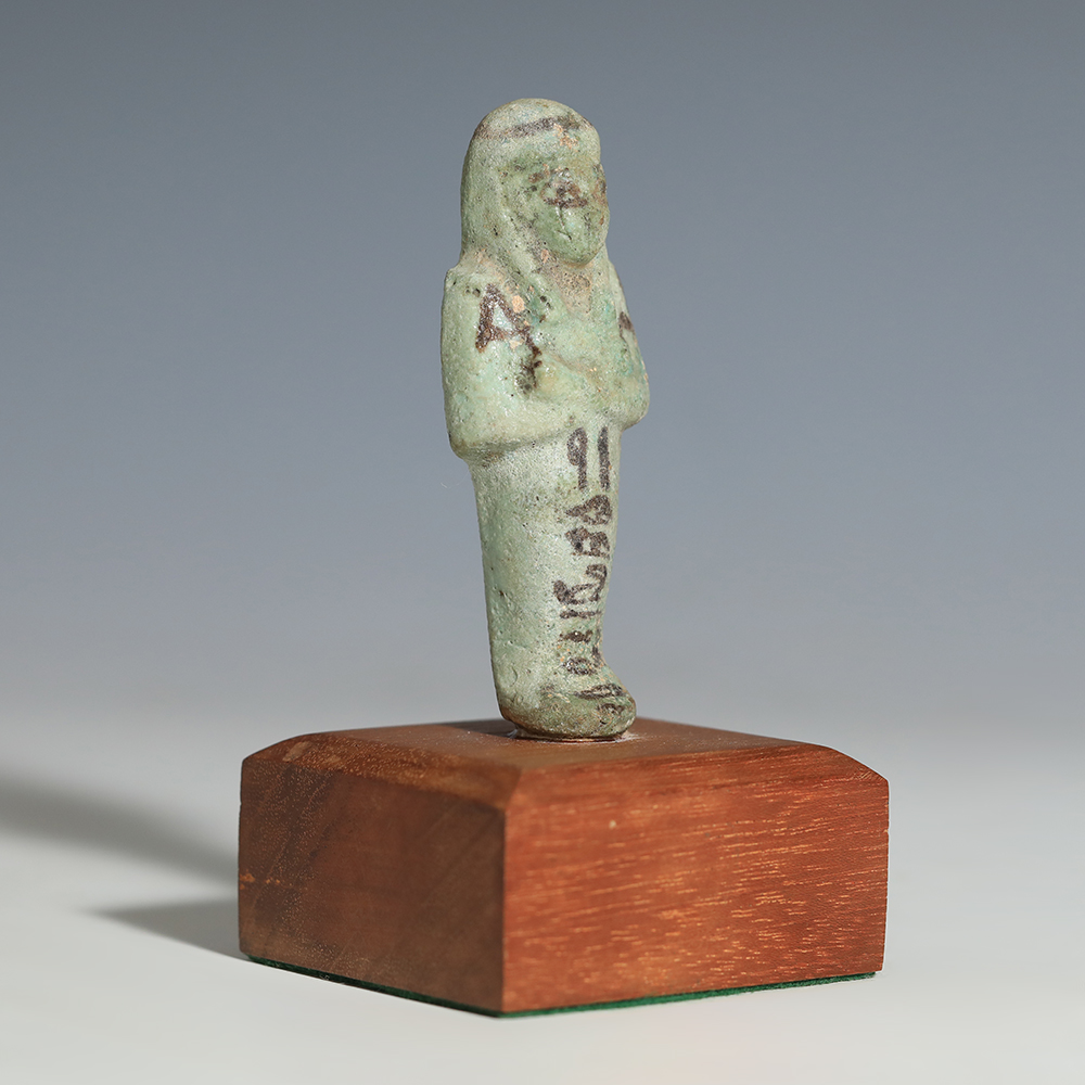 Egyptian, Third Intermediate Period, Faience Shabti to Wen-nefer Egyptian, Third Intermediate Period, Faience Shabti to Wen-nefer