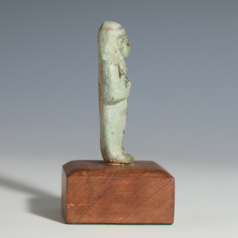 Egyptian, Third Intermediate Period, Faience Shabti to Wen-nefer Egyptian, Third Intermediate Period, Faience Shabti to Wen-nefer