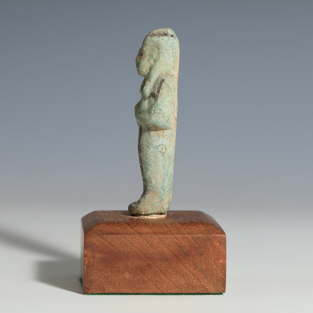 Egyptian, Third Intermediate Period, Faience Shabti to Wen-nefer Egyptian, Third Intermediate Period, Faience Shabti to Wen-nefer