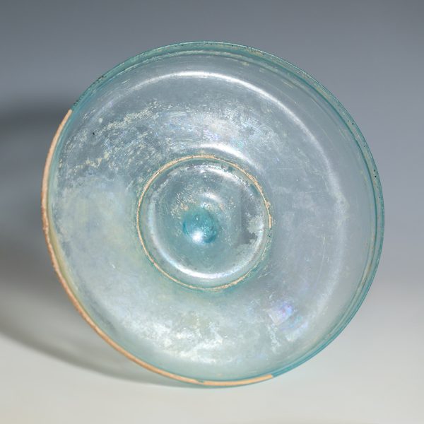Roman Wheel-Cut Decorated Glass Dish