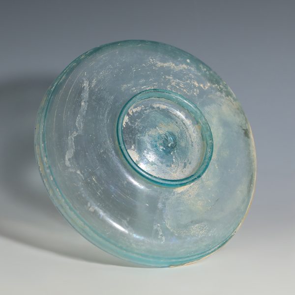 Roman Wheel-Cut Decorated Glass Dish