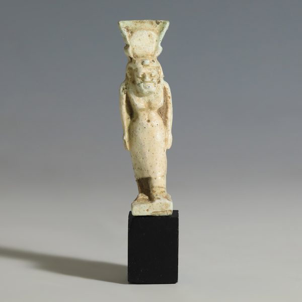 Egyptian Glazed Faience Isis Amulet