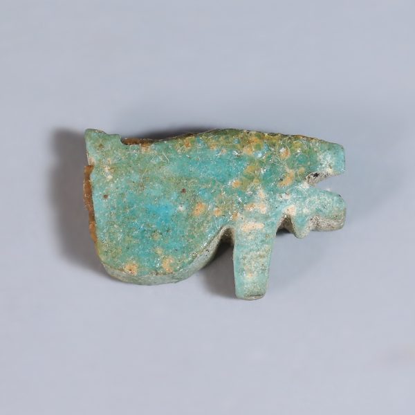 Egyptian Turquoise Faience Wedjat Amulet