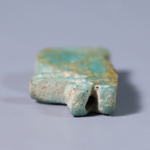 Egyptian Turquoise Faience Wedjat Amulet