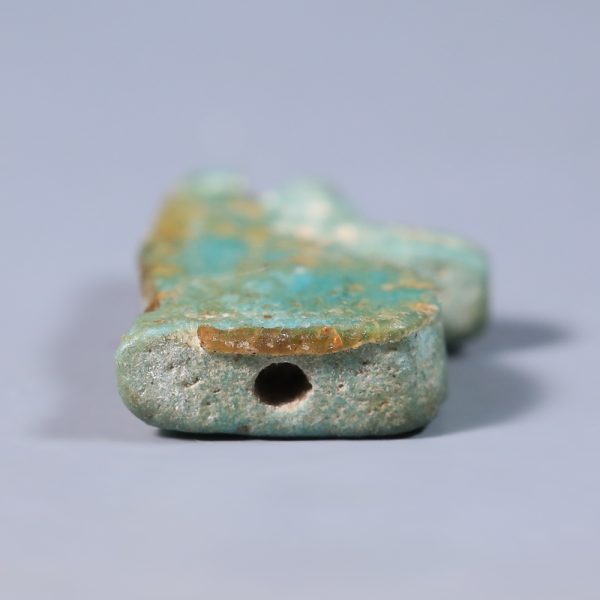Egyptian Turquoise Faience Wedjat Amulet
