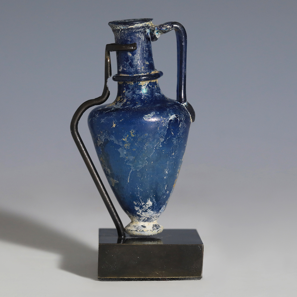 Roman Cobalt Blue Glass Jug Roman Cobalt Blue Glass Jug