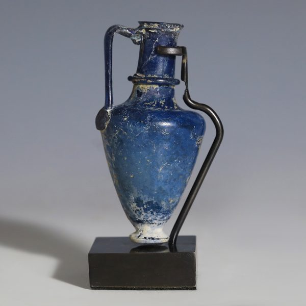 Roman Cobalt Blue Glass Jug