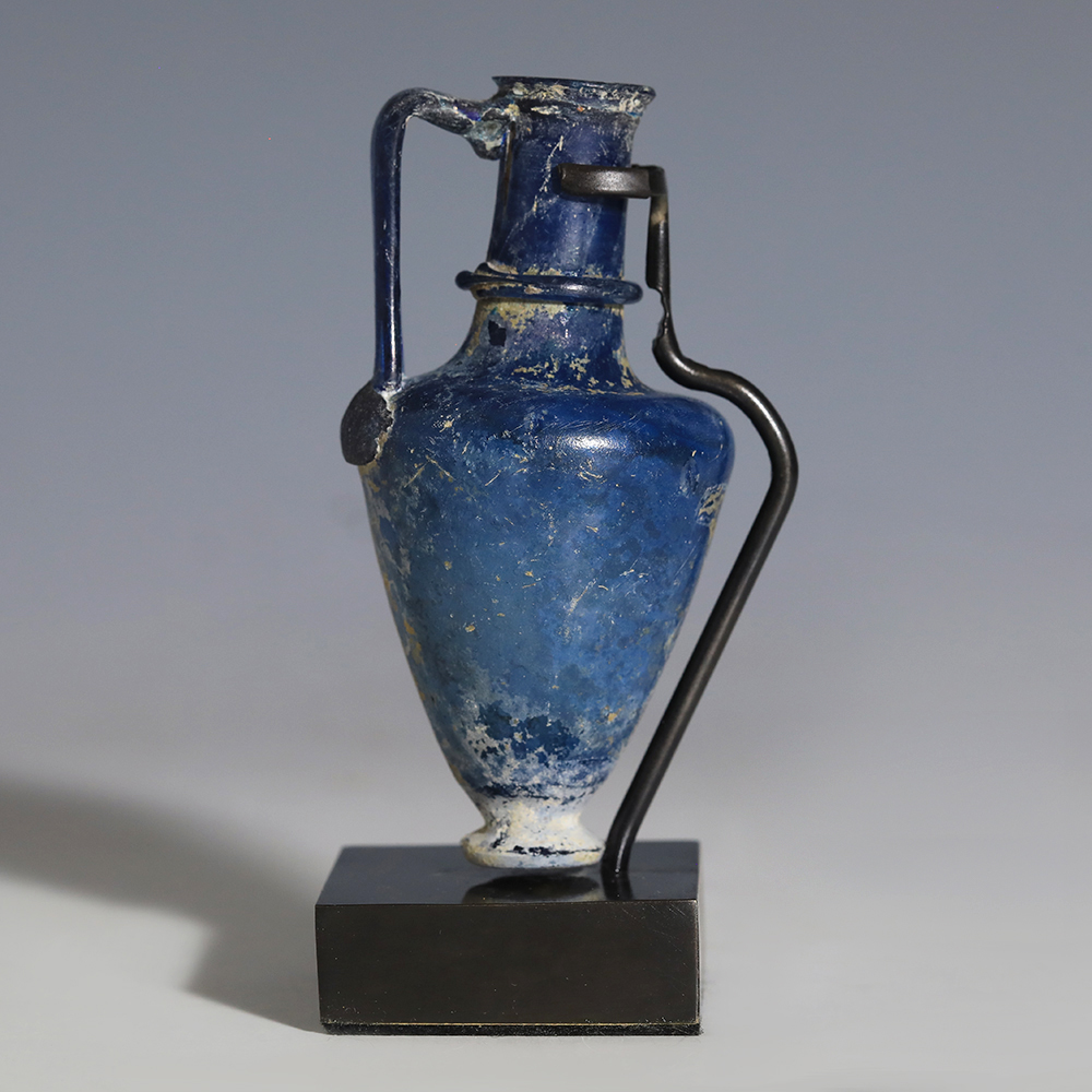 Roman Cobalt Blue Glass Jug Roman Cobalt Blue Glass Jug