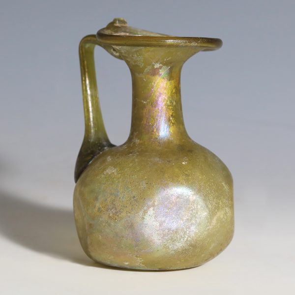 Roman Glass Dimpled Jug