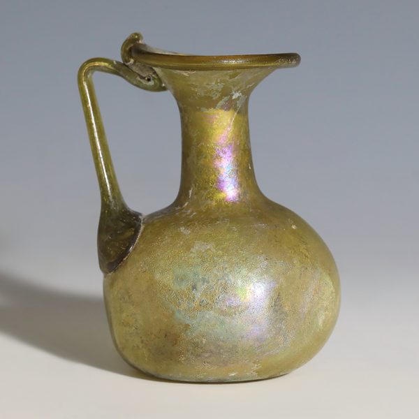 Roman Glass Dimpled Jug