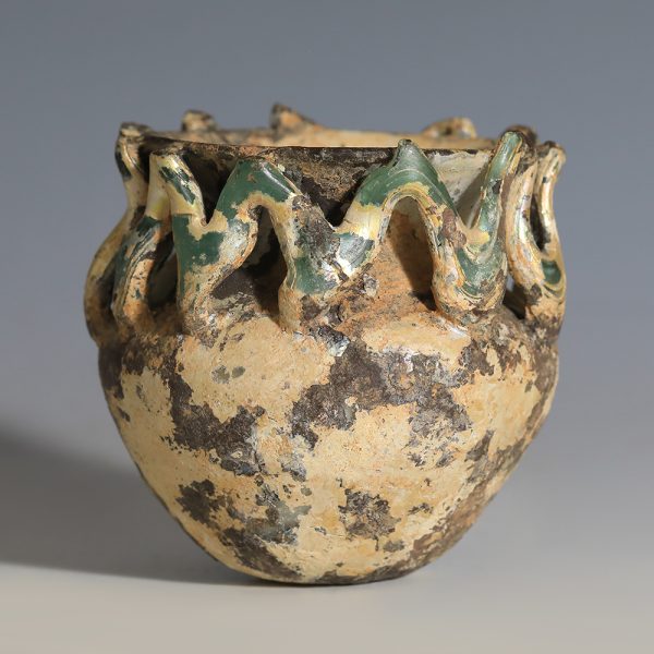 Roman Glass Jar with Trailing