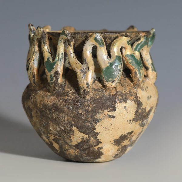Roman Glass Jar with Trailing