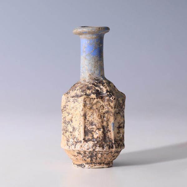 Roman Sidonian Blue Glass 'Bird Series' Flask