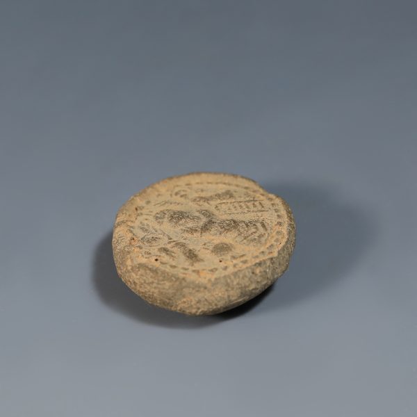 Byzantine Terracotta Pilgrim's Token of Saint Symeon the Stylite