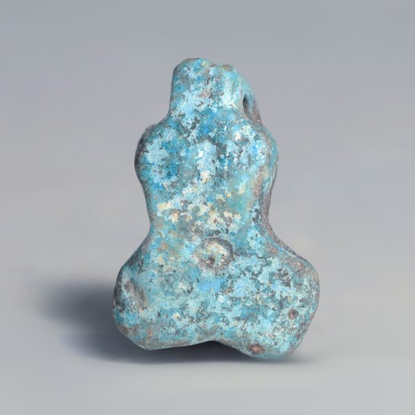 Romano-Egyptian Faience Phallic Amuletic Pendant