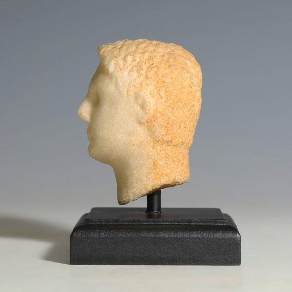 Hellenistic Marble Male Head of a Ruler