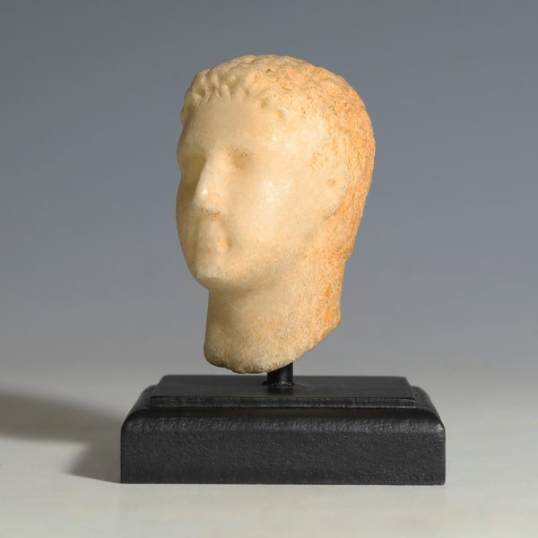 Hellenistic Marble Male Head of a Ruler