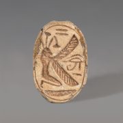 Egyptian Steatite Scarab with Figure of Hapy