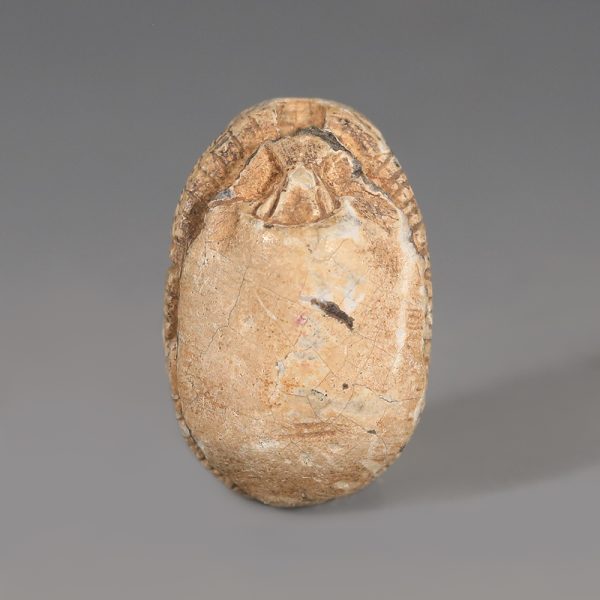 Egyptian Steatite Scarab with Figure of Hapy
