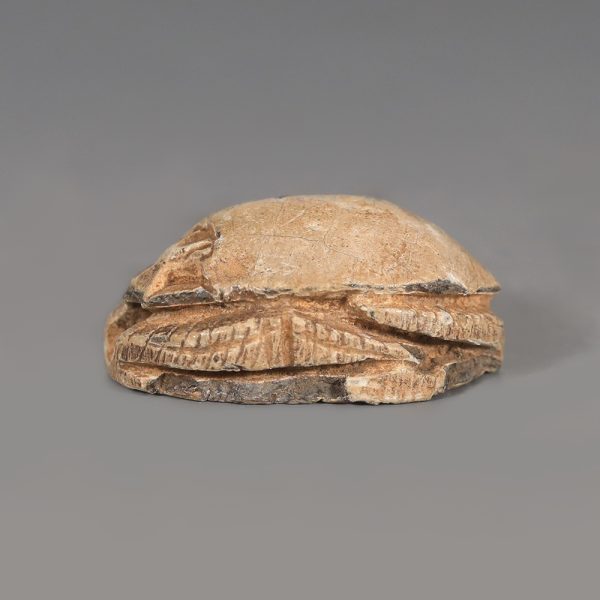Egyptian Steatite Scarab with Figure of Hapy