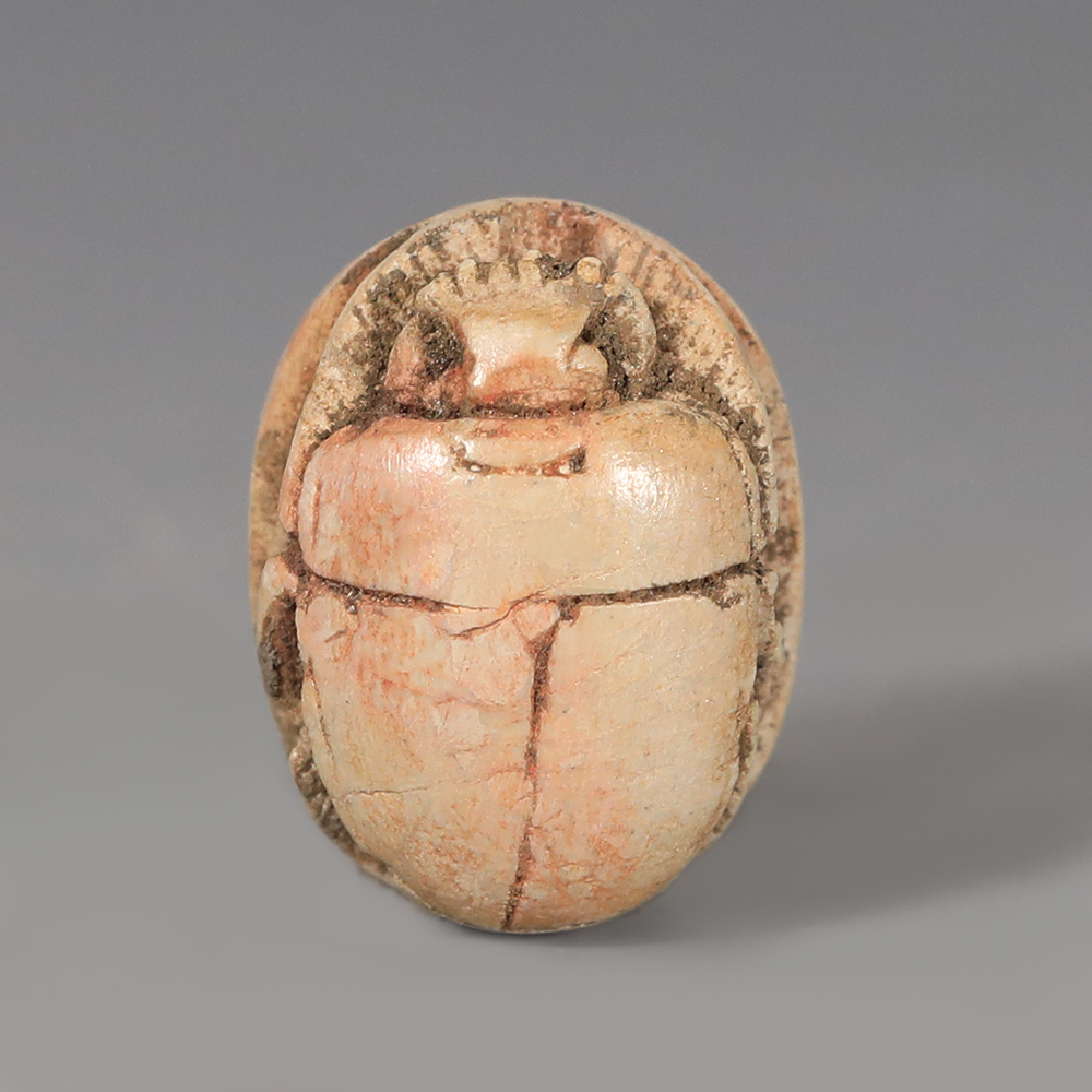 Egyptian Steatite Scarab with Uraeus Egyptian Steatite Scarab with Uraeus