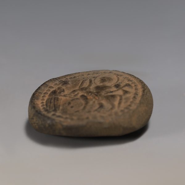 Byzantine Terracotta Pilgrim's Token Depicting Entry into Jerusalem
