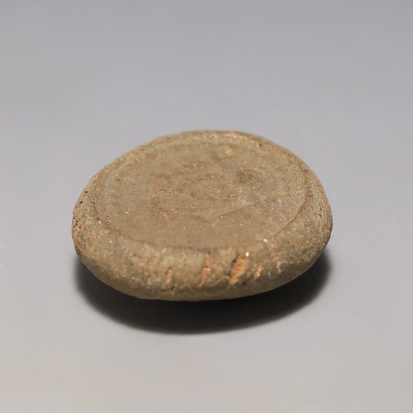 Byzantine Terracotta Pilgrim's Token Depicting Virgin and Child