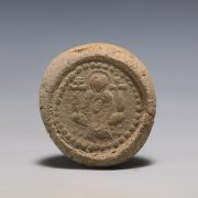Byzantine Terracotta Pilgrim's Token Depicting Virgin and Child