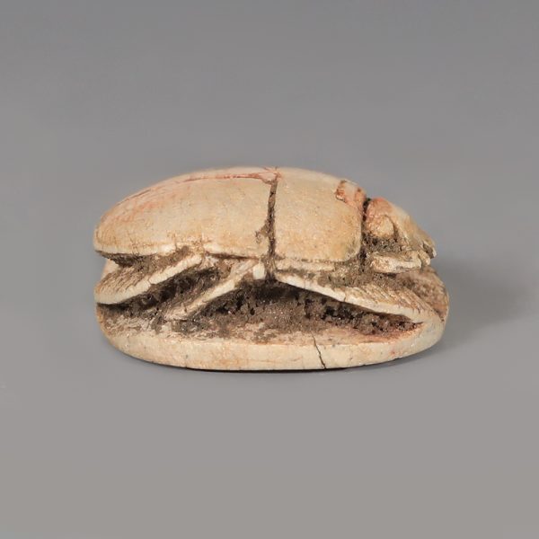 Egyptian Steatite Scarab with Uraeus