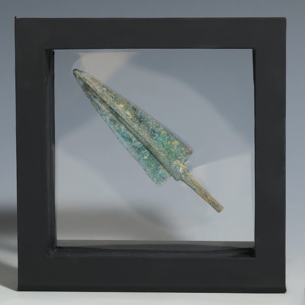Framed Luristan Bronze Arrowhead