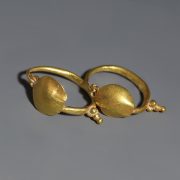 Roman Gold Earrings with Granules